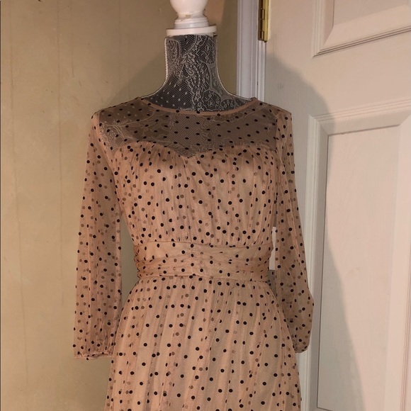 Ladies Vintage inspired Swiss dot tulle dress  size small - Picture 2 of 8